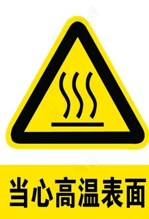 当心高温表面图片