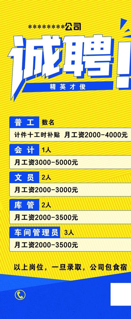 诚聘展架图片cdr矢量模版下载