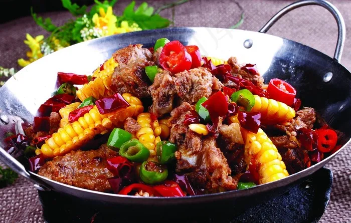 干锅玉米排骨图片