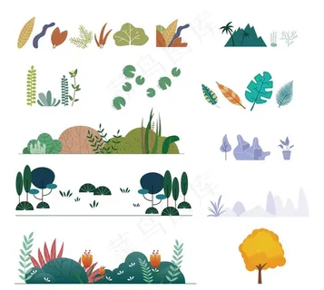 花草元素图片 花草元素图片