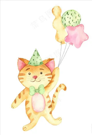 卡通小猫形象图片