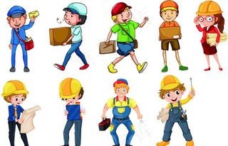 卡通职业人物图片