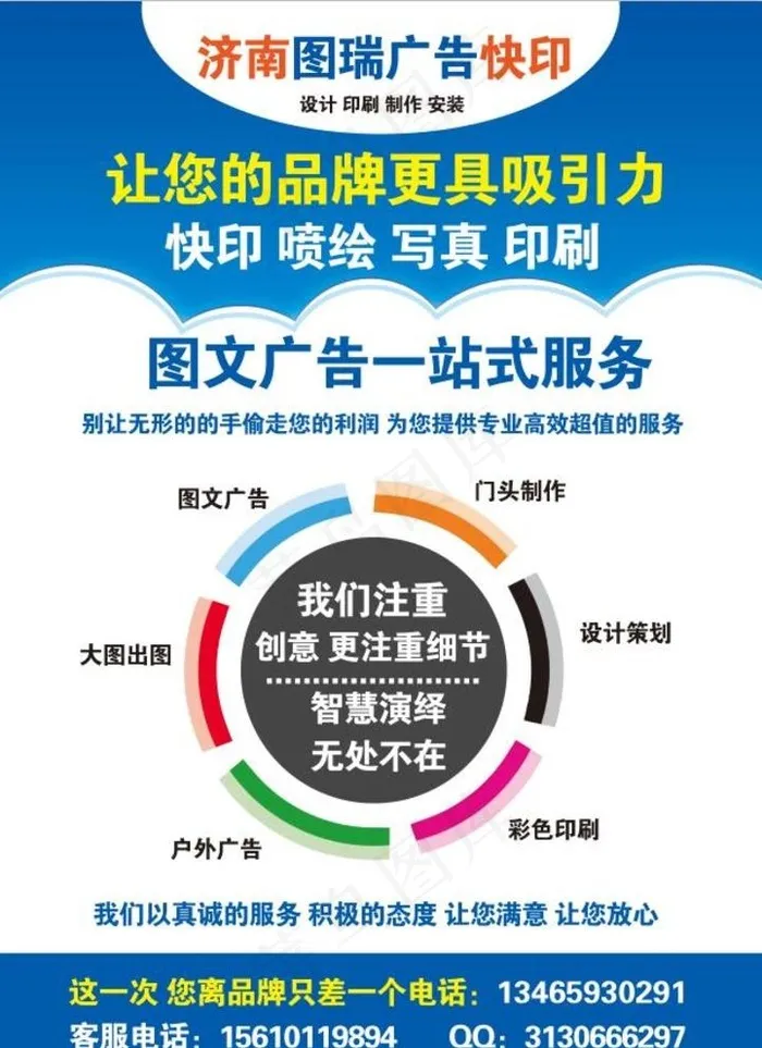 济南图瑞广告图文快印图片psd模版下载