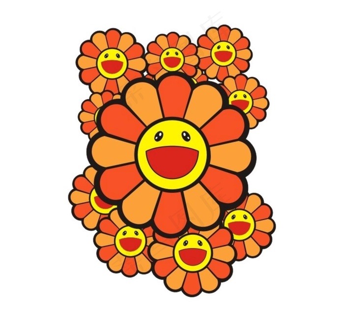 太阳花图片cdr矢量模版下载