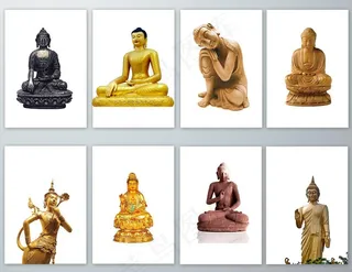 免抠石雕观音菩萨png素材图片