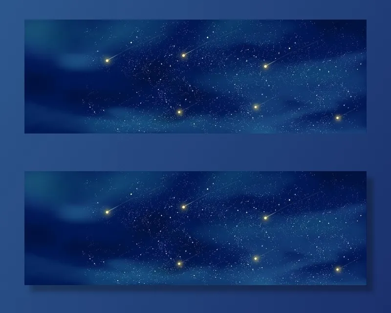 星空图片psd模版下载