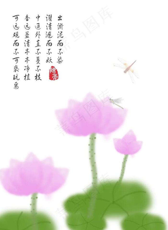 荷花图片psd模版下载