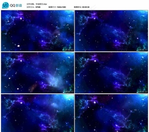 唯美宇宙星空 舞台背景视频素材