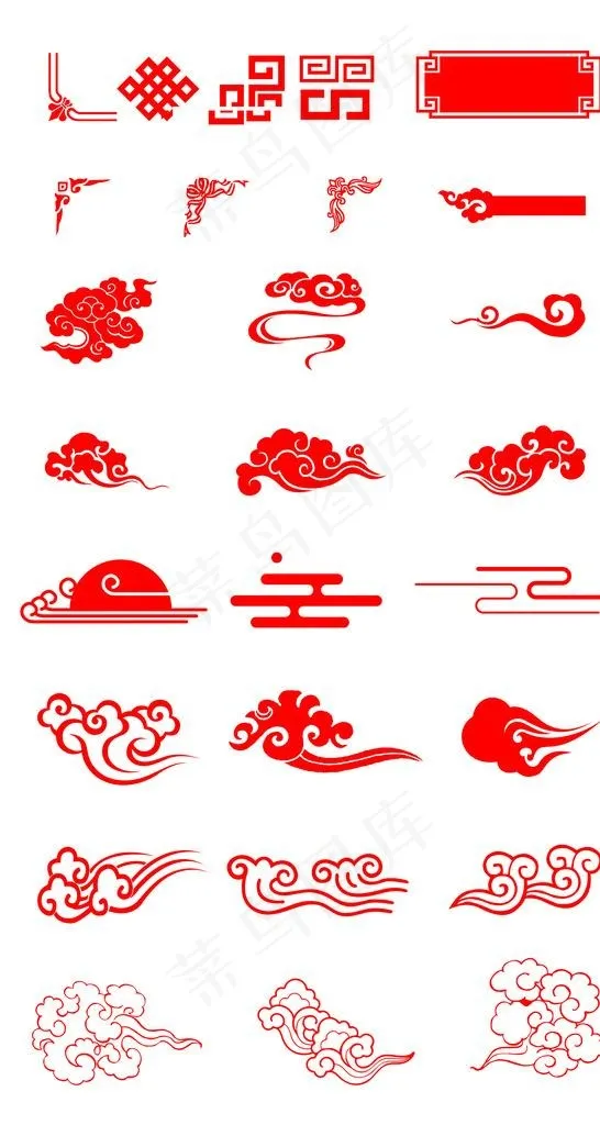中国风祥云柱素材图片