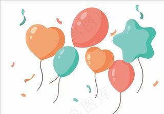 卡通矢量气球图片