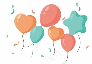 卡通矢量气球图片