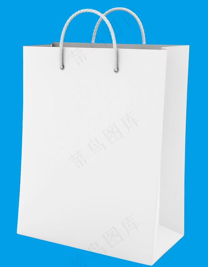 白色手提袋素材图片psd模版下载