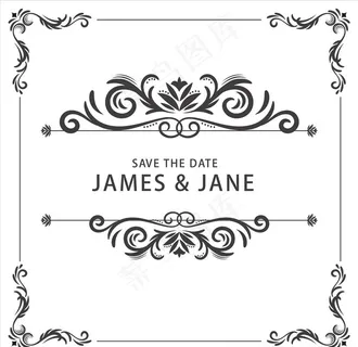 欧式边框花边图片