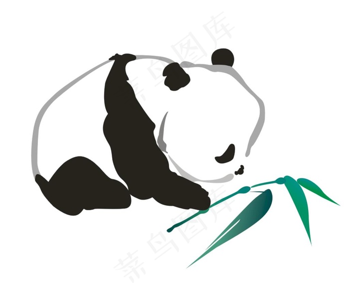 熊猫图片cdr矢量模版下载