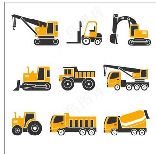 卡通重型车图片