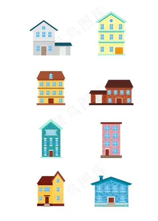 卡通房子图片