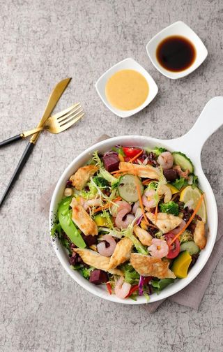 鸡肉蔬菜沙拉图片