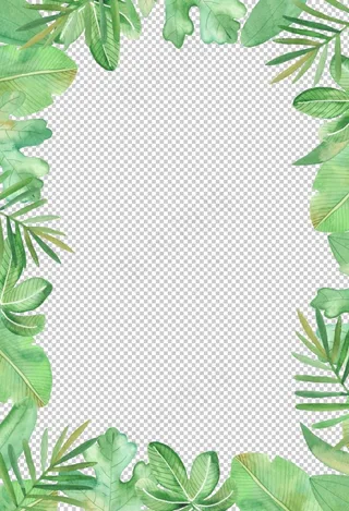 植物花朵装饰边框图片