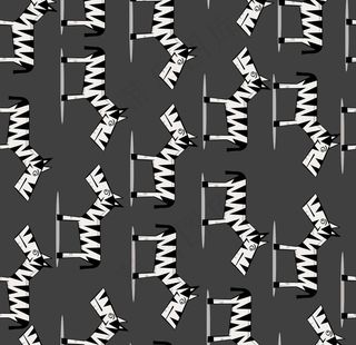 卡通动物印花图片