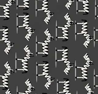 卡通动物印花图片