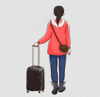 水彩手绘女孩图片