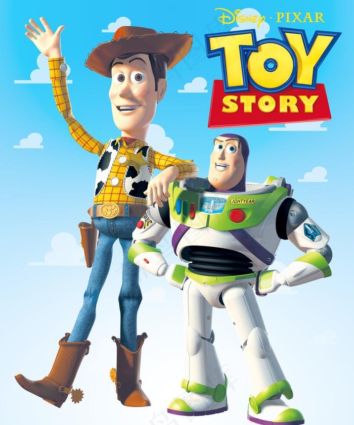 迪士尼 Toy Story 胡迪与巴斯光年09年图片(3450X4275(DPI:300))psd模版下载