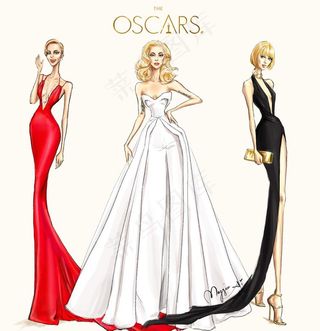 时尚插画 礼服插画 服装手绘图片