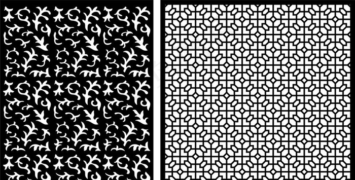 雕刻图案 欧式镂空 中式镂空图片cdr矢量模版下载