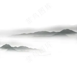 水墨山图片