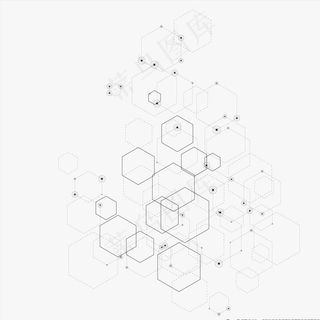 白色几何背景图片