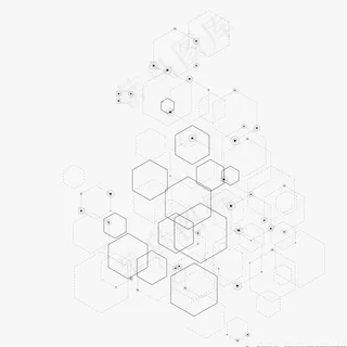 白色几何背景图片