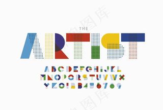 创意色彩字母设计图片