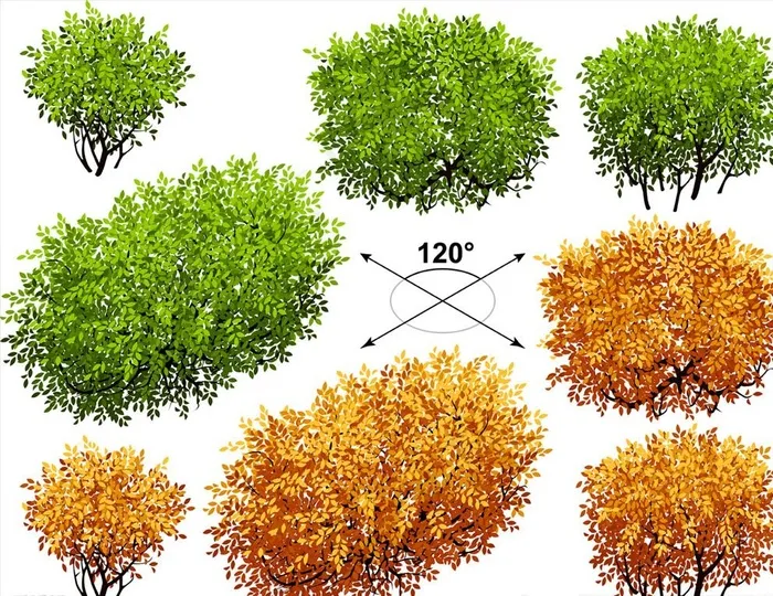 矢量景观树图片eps,ai矢量模版下载
