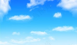 蓝天白云背景墙图片