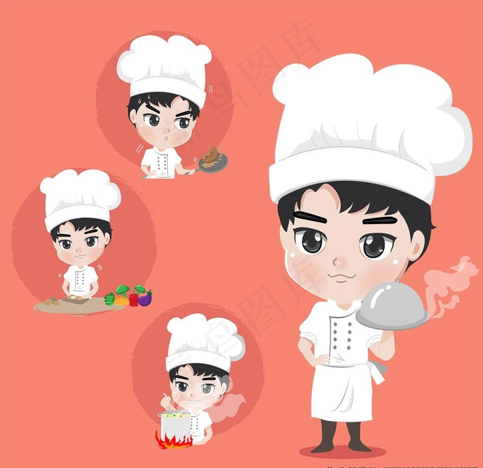 卡通厨师形象图片