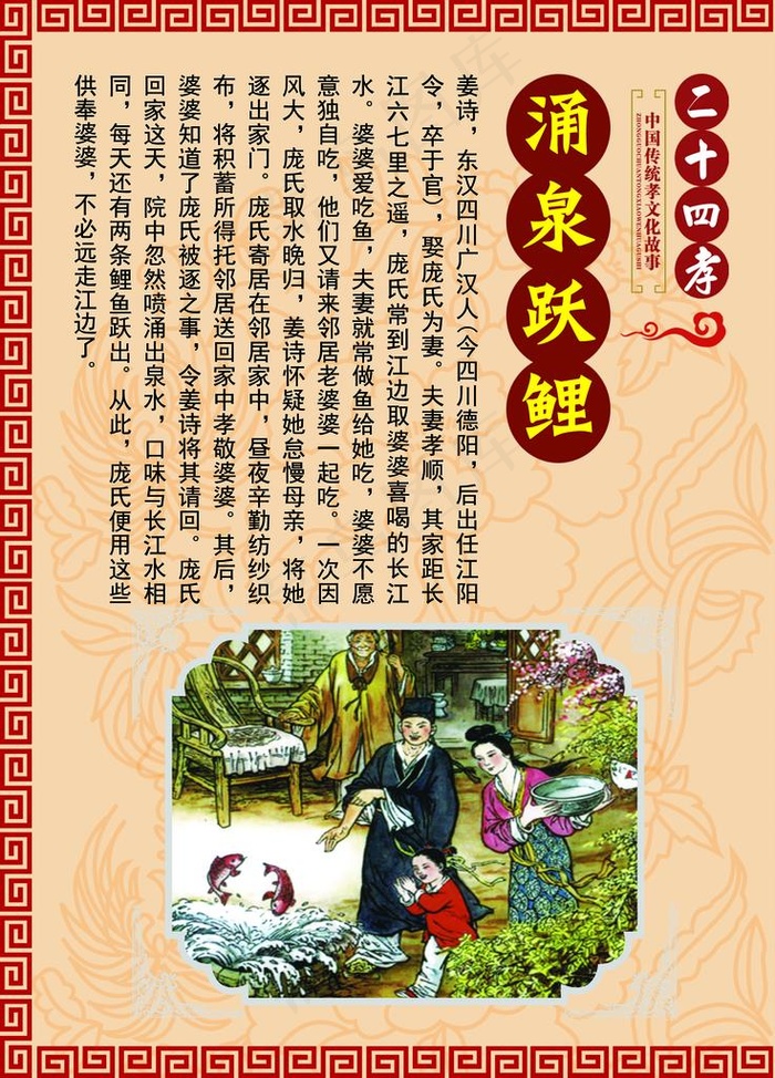 24孝图片psd模版下载