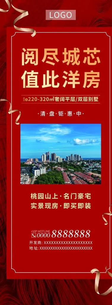 房地产展架图片(3150X7874(DPI:100))psd模版下载