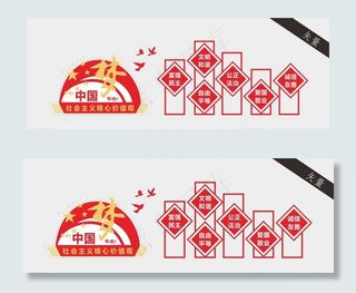 *核心价值观文化墙图片