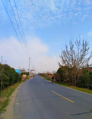 乡村公路风景图片
