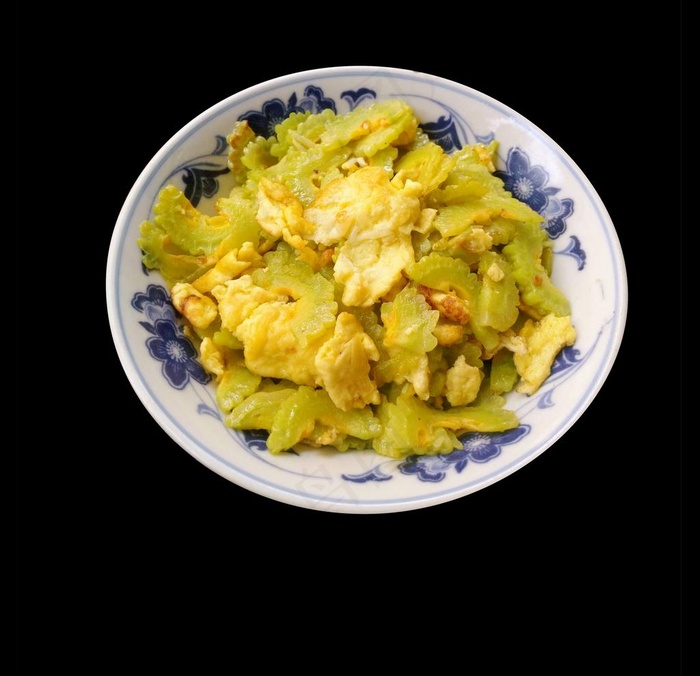 苦瓜炒蛋图片