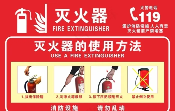 灭火器图片cdr矢量模版下载