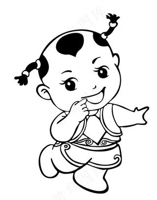 矢量小孩图片