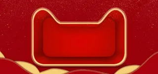 天猫猫头首图首页背景素材图片