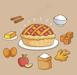 矢量厨房蔬菜食物素材图片