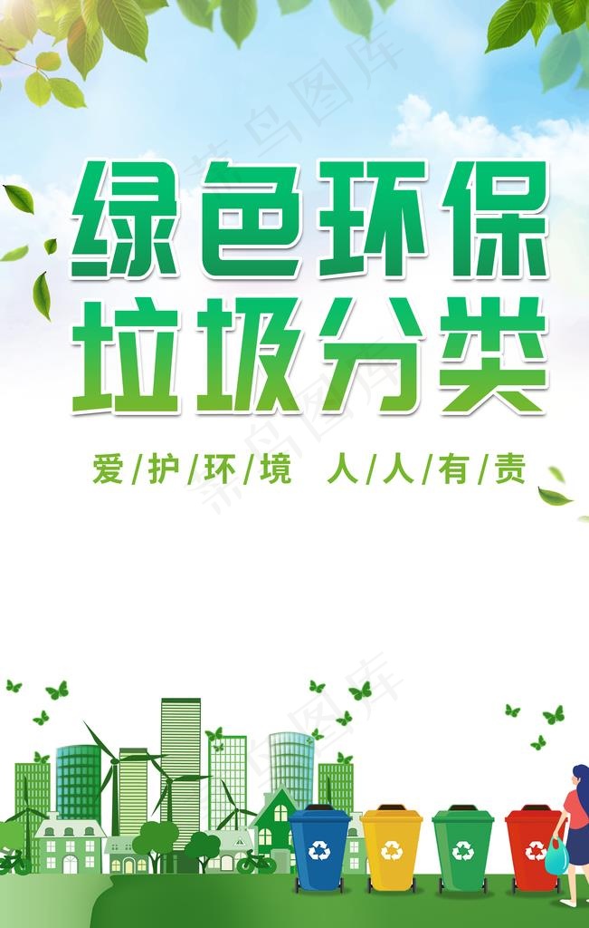 垃圾分类图片(3543X5315(DPI:150))psd模版下载