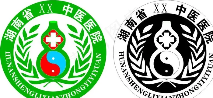 医院标志图片cdr矢量模版下载