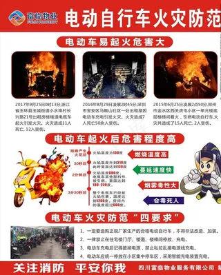 电动车 电瓶车火灾防范图片