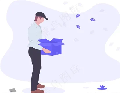 矢量辞职白领图片