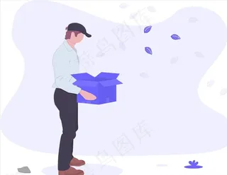 矢量辞职白领图片