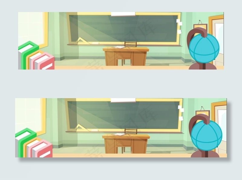 卡通地球仪 教师节图片